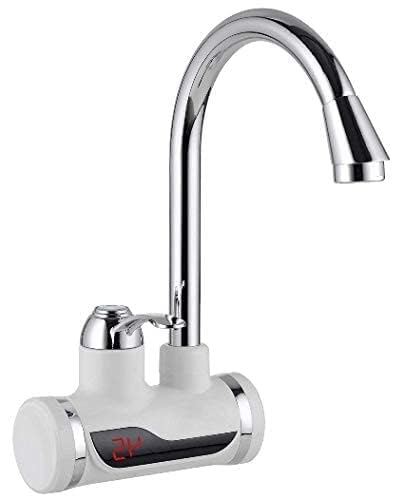 Drumstone (𝟏𝟎 𝐘𝐞𝐚𝐫𝐬 𝐖𝐚𝐫𝐫𝐚𝐧𝐭𝐲) Instant Electric Tankless Water Heater Tap – Hot & Cold Faucet with LED Display – Fast Heating Geyser for Kitchen & Bathroom – Easy Installation - Image 2