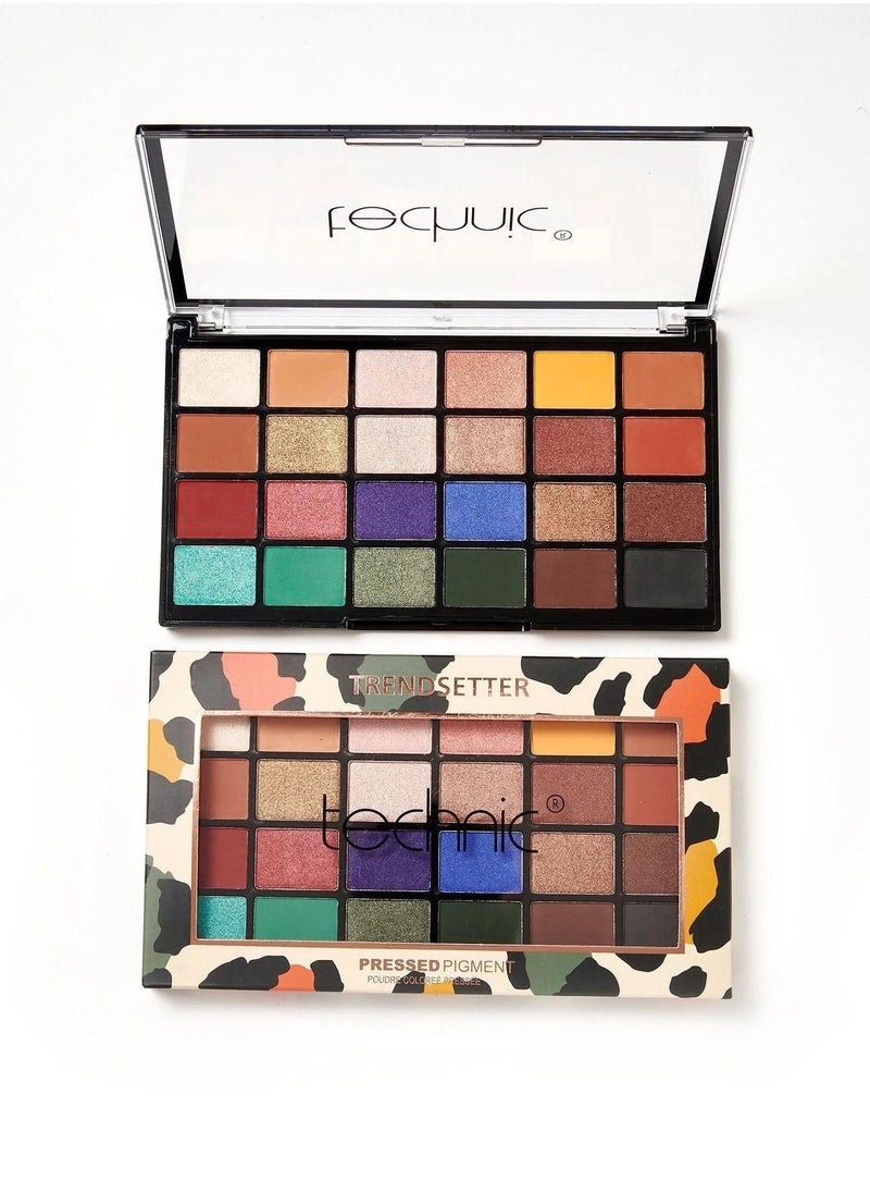 Technic لوحة ظلال العيون المضغوطة Technic 24 لونًا - Trendsetter  - Image 1
