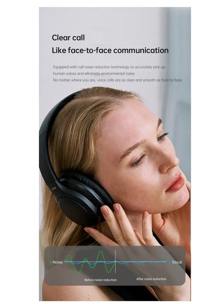 sanag B5S Active Noise Cancelling Wireless Over-Ear Bluetooth Headphones with Hi-Fi Deep Bass  - Image 3