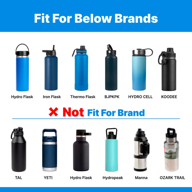 Bluwing Bluwing Straw Lid for Hydro Flask Wide Mouth 12-64oz, Replacement Lid With Straw for Hydroflask, Iron Flask, Thermoflask, koodee Wide Mouth Bottles  - Image 3