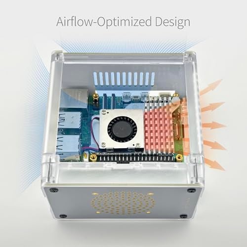 ElectroCookie Mini PC Case for Raspberry Pi 5 – Side Door Access with Official Active Cooler Included - Image 3