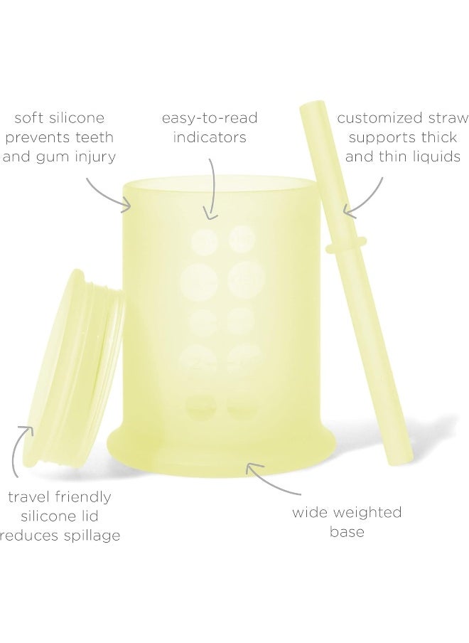 Olababy Olababy Silicone Training Cup with Straw Lid  - Image 2