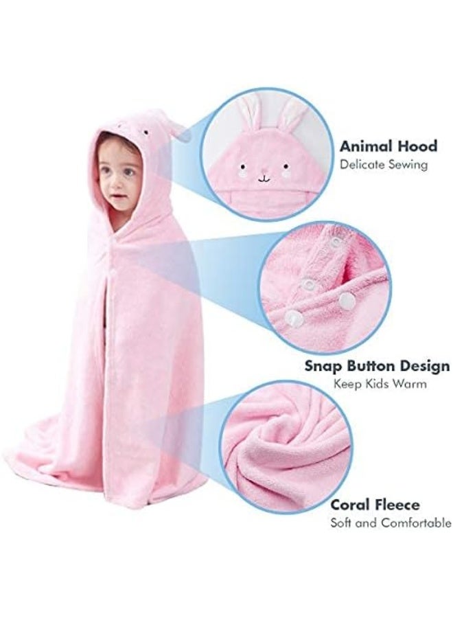 ROMASA Toddler Hooded Bath Towel Ultra Soft Towel Highly Absorbent Bathrobe Blanket for Boys Girls - Image 4