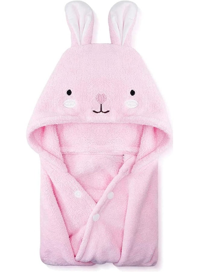 ROMASA Toddler Hooded Bath Towel Ultra Soft Towel Highly Absorbent Bathrobe Blanket for Boys Girls - Image 1