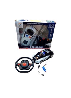 Generic Remote-controlled police car with steering wheel and rechargeable battery. Moves in all directions and illuminates the headlights. Excellent material.  - Image 4