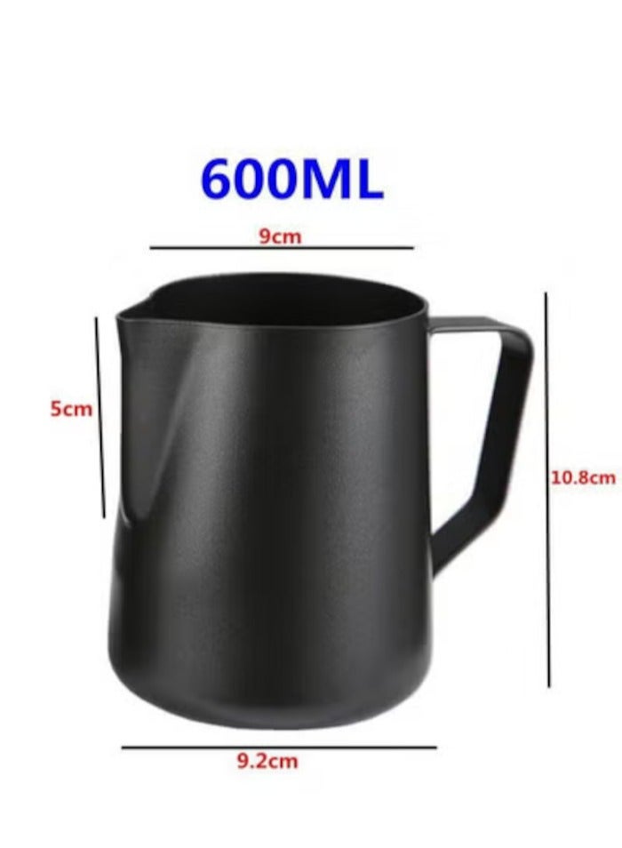 600 مل غلاية متلألئة بغطاء كوب لاتيه فني كابتشينو كوب حليب لاتيه آرت إسبرسو - Image 5