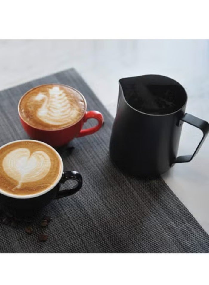 600 مل غلاية متلألئة بغطاء كوب لاتيه فني كابتشينو كوب حليب لاتيه آرت إسبرسو - Image 4