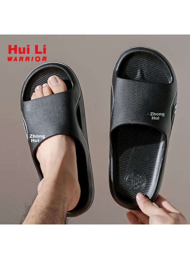 Pull Back Warrior Four-season صندل عصري، خفيف مريح غير قابل للانزلاق للرجال للداخل والخارج، Hl3920 أسود المقاس 44 - Image 3