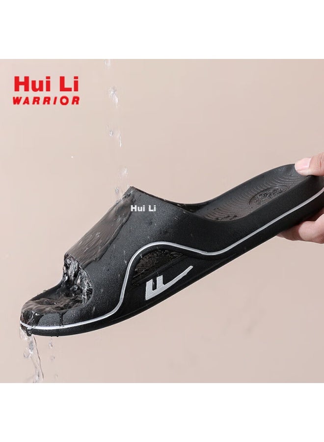 Pull Back Warrior Four-season صندل عصري، خفيف مريح غير قابل للانزلاق للرجال للداخل والخارج، Hl3920 أسود المقاس 44 - Image 5