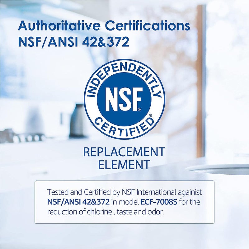 Waterdrop NSF Certified Water Filter, Replacement for All PUR, PURPLUS Faucet Filtration Systems, Pur RF-9999 Faucet Water Filter (6 Count), Model No.: WD-C08A - Image 3