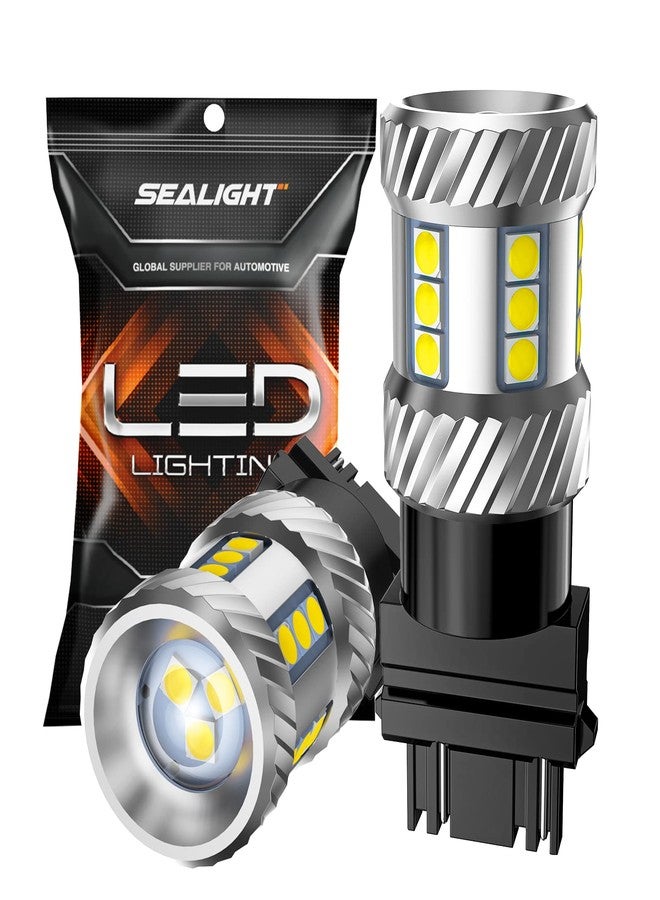 SEALIGHT 3157 LED Bulbs, 3157 LED Reverse Lights, 3157 LED Backup Reverse Lights 6000K 1800Lumens Super Bright, LED Brake Lights Tail Lights, Turn Signal LED - 3056 3156 3057 3157 LED Bulb, Pack of 2 - Image 1