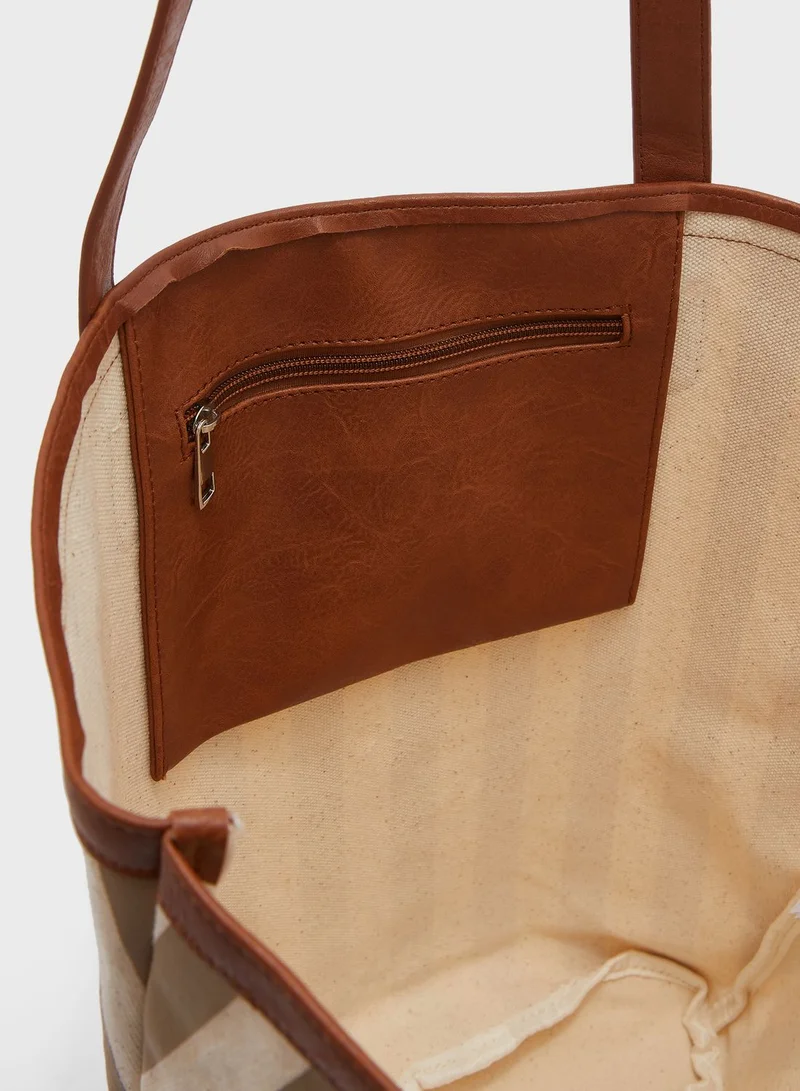 Rubi Premium Vertical Line Tote