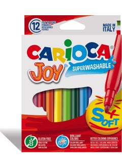 carioca Joy Felt Paint Pen Washable 12 Pack  - Image 1