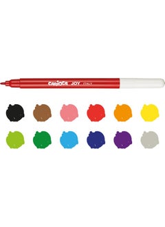 carioca Joy Felt Paint Pen Washable 12 Pack  - Image 2
