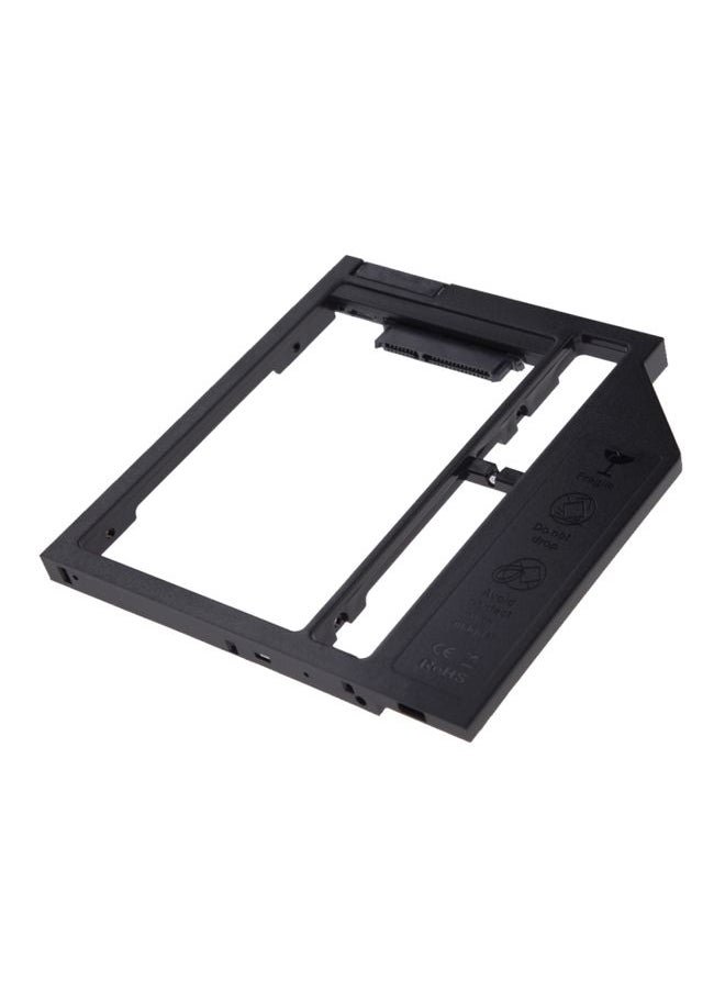 BURAQ Universal 9 / 9.5mm SATA3 Hard Disk Drive HDD Caddy Adapter Bay Bracket for Notebook(Black)  - Image 1