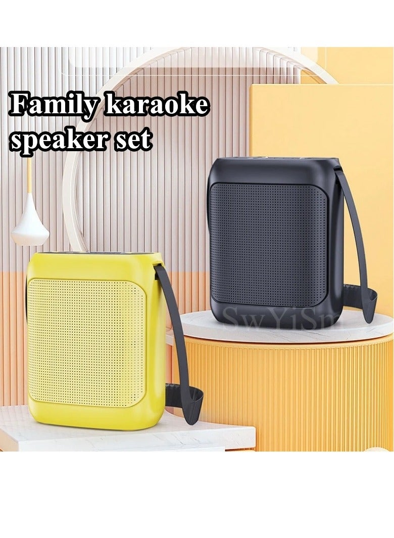 SU.YOSD YS-220 Outdoor Karaoke Speaker Big Strap Speaker With Dual UHF Wireless Microphone Golden - Image 3