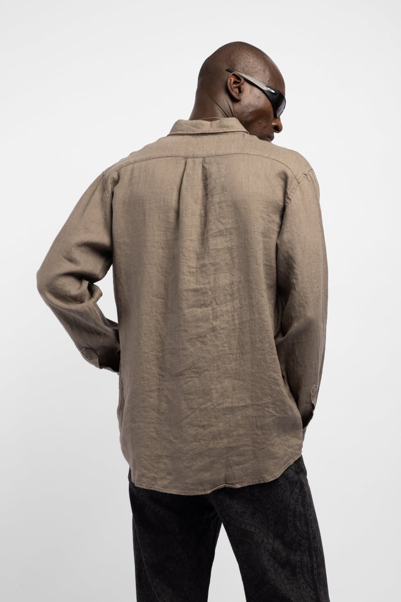 Catch C Detailed Linen Shirt - Image 4