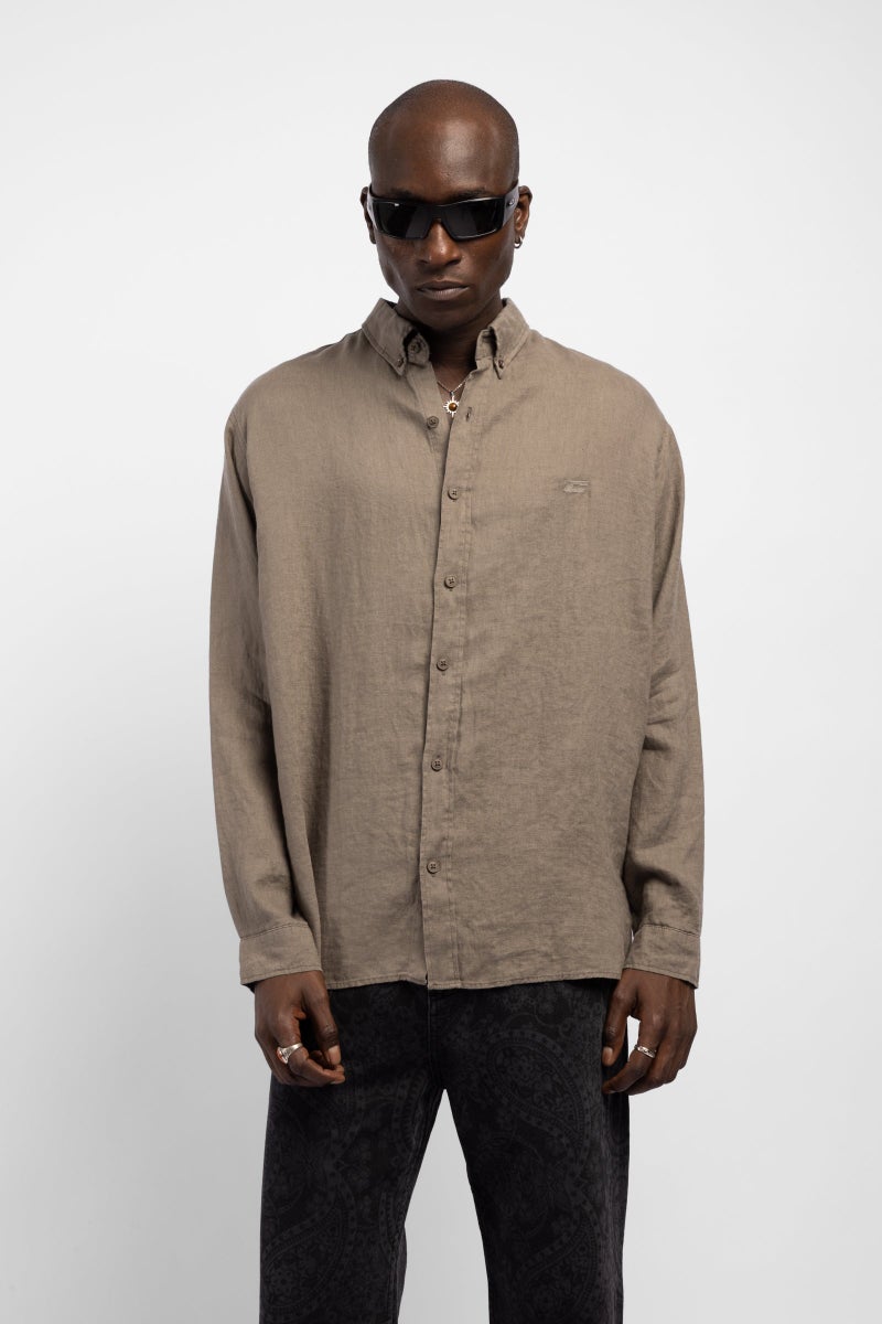 Catch C Detailed Linen Shirt - Image 2