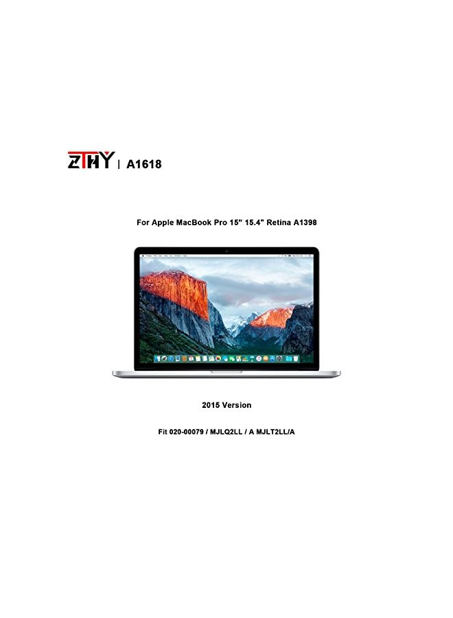 ZTHY 99.5Wh A1618 Laptop Battery Replacement For Macbook Pro 15 Inch A1398 Retina(2015 Version) 15.4" A1398 Mid 2015 Emc 2909 2910 Mjlt2Ll/A Mjlu2Ll/A Mjlq2Ll/A 020-0007902000079 6 Cell - Image 4