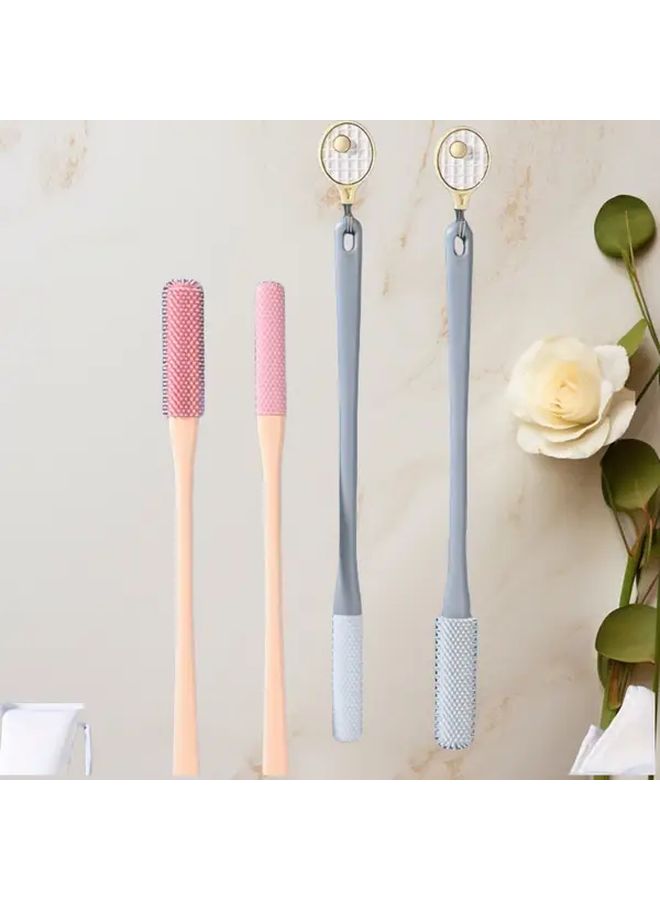 1pc Soft Pink Toe And Foot Scrub Stick Odorless Gentle Exfoliating Brush For Smooth Skin Wet And Dry Use Easy Dead Skin Removal Plantar Cleansing Brush One Size - Image 1