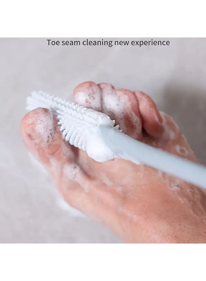 1pc Soft Pink Toe And Foot Scrub Stick Odorless Gentle Exfoliating Brush For Smooth Skin Wet And Dry Use Easy Dead Skin Removal Plantar Cleansing Brush One Size - Image 3