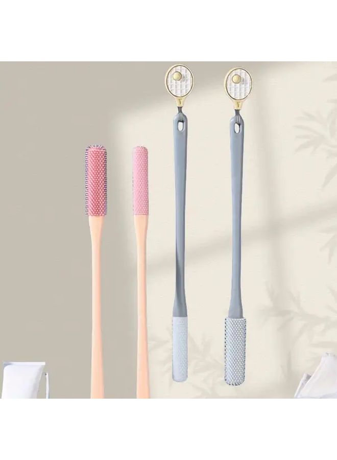 1pc Soft Pink Toe And Foot Scrub Stick Odorless Gentle Exfoliating Brush For Smooth Skin Wet And Dry Use Easy Dead Skin Removal Plantar Cleansing Brush One Size - Image 2