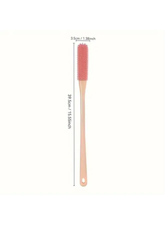 1pc Soft Pink Toe And Foot Scrub Stick Odorless Gentle Exfoliating Brush For Smooth Skin Wet And Dry Use Easy Dead Skin Removal Plantar Cleansing Brush One Size - Image 5