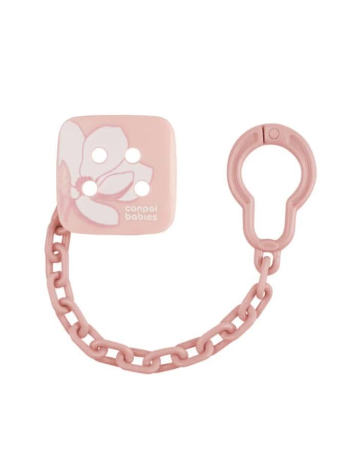 Canpol Babies Soother Holder 0m+ – Dusty Pink - Image 2
