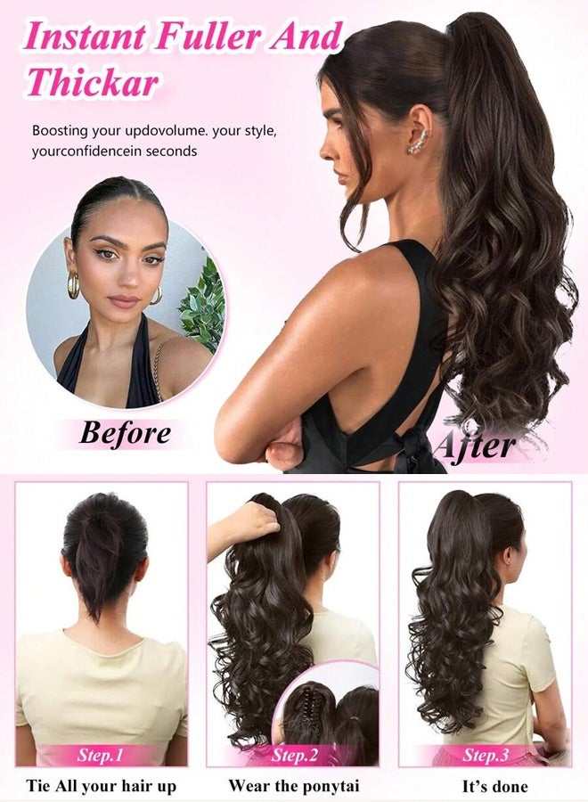[Be a Goddess in Seconds] Wavy Ponytail Wig That Looks Like Real Hair - Image 4