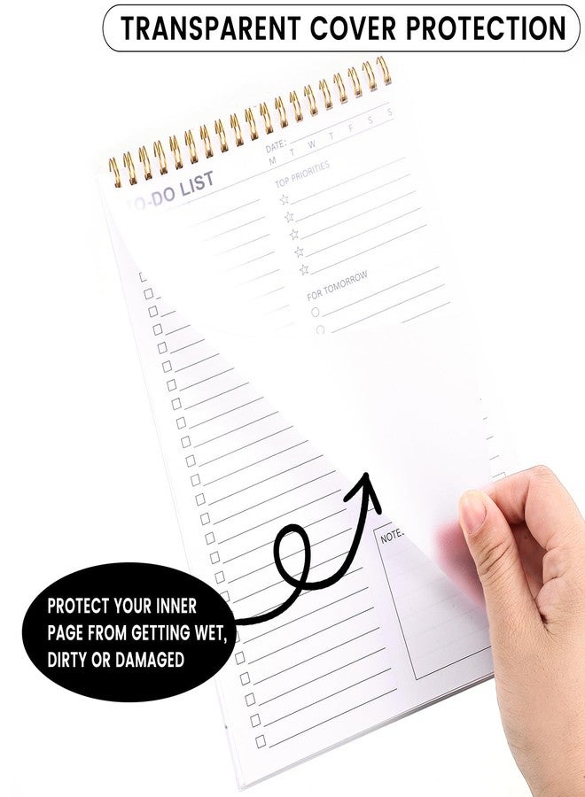 Thboxes To Do List Notepad, 120 Pages 6.7x9.8" To Do List Notebook Undated Daily Planner Notepad with Task Checklist Home Office School Supplies - Image 2