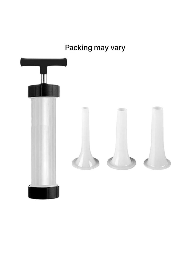 Manual salami maker, homemade sausage or mombar filling machine. Easily make different types at home. - Image 1