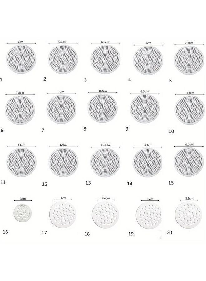 Style 9 Stainless Steel Hair Filter Mesh Round Sewer Isolation Net For Kitchen Bathroom - Image 3