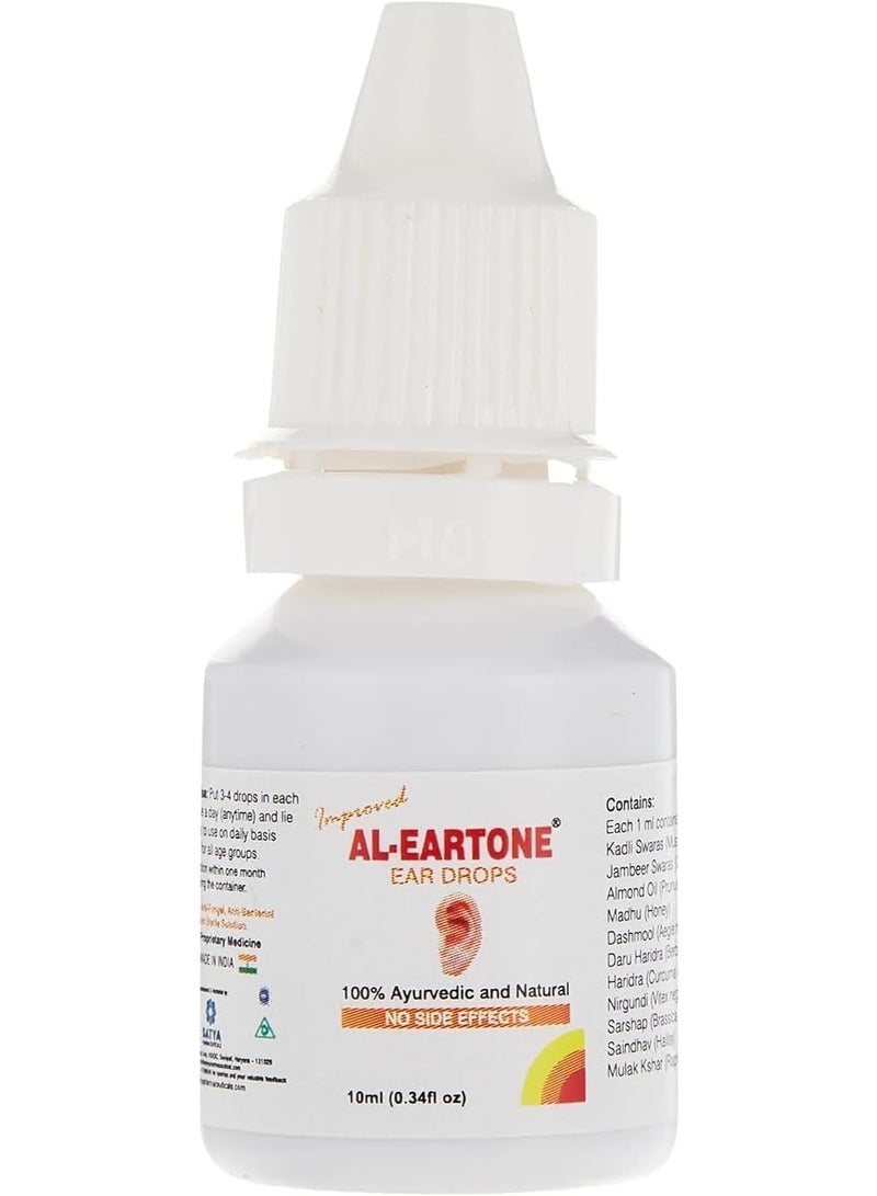 ayurvedic Al-Eartone Ear Drops - 100% Ayurvedic and Natural - 10 ml - Image 2