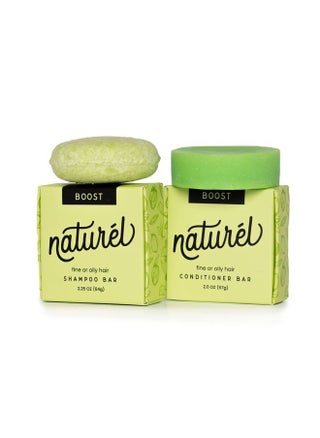 Naturel Boost Volumizing Shampoo and Conditioner Bar Set, for Fine or Oily Hair, Vegan & Cruelty Free, Zero Waste, Made in USA - pzsku/Z047430E73474FF87015FZ/45/_/1681941796/df937808-f7f2-4a4f-9861-975df16d1a87