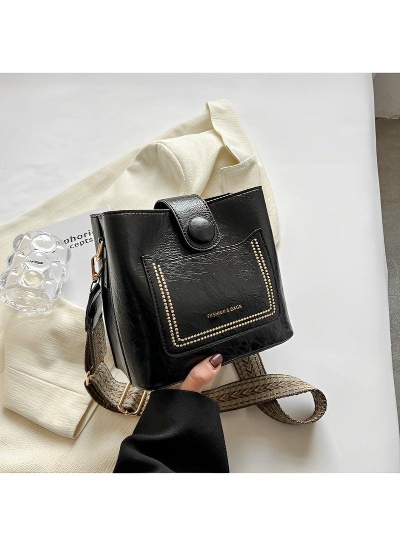 REOCLE Women's Crossbody Bag Soft Washed Leather Multi Pocket Shoulder Bag Cross Body Purses Multi-use Bag with Wide Shoulder Belt - Image 2