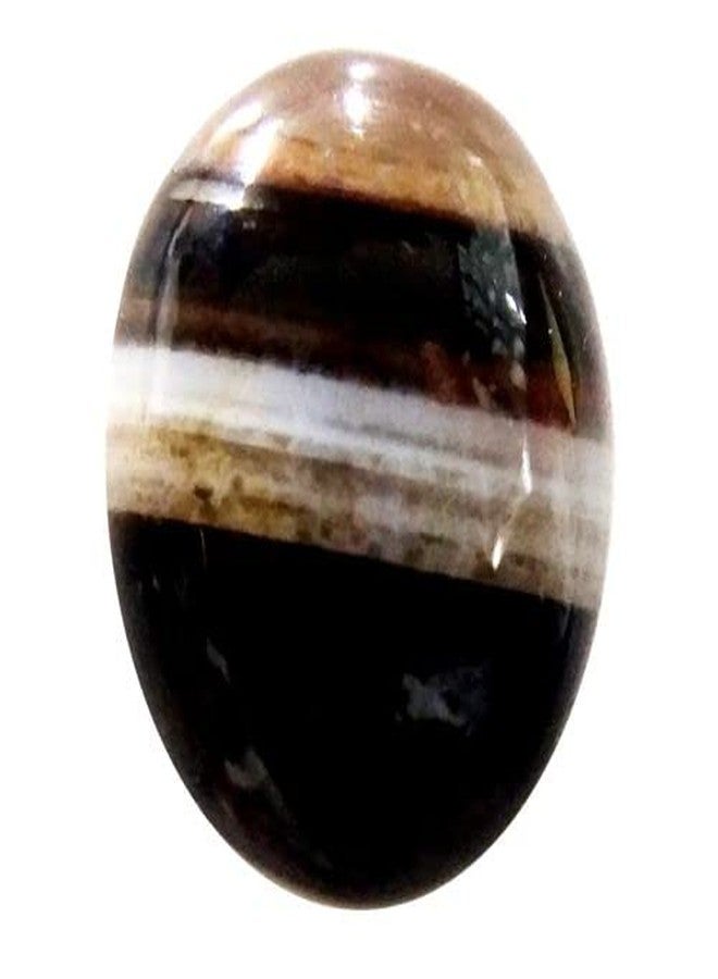 DAURAYA GEMS 13.25 Ratti Sulemani Hakik Stone Certified Natural Black Onyx Gemstone (Z012) - Image 1