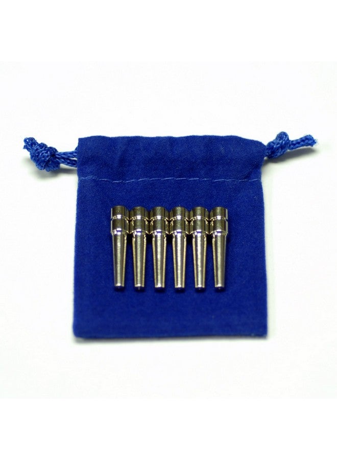 WE Games Chrome Cribbage Pegs with Austrian Crystals in Assorted Colors & Velvet Pouch - Set of 6 (2 Colors, 3 Pegs in Each Color) - Image 5