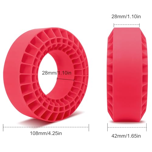 OGUNKE OGRC Silicone Rubber Tire Inserts Foam Fit 1.9 Wheel Tires 1/10 Crawler Accessories (Red) - Image 5