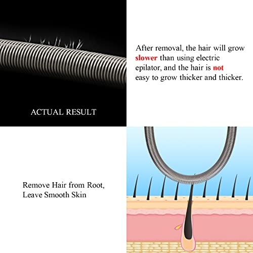 Ideal Swan Spring Hair Remover - 4 Pack Stainless Steel Spring Epilator - Facial Hair Remover for Women Face, Chin Hair, Upper Lip Hair, Spring Facial Hair Remover for Women Mustache - Image 5
