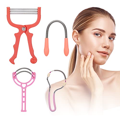 Ideal Swan Spring Hair Remover - 4 Pack Stainless Steel Spring Epilator - Facial Hair Remover for Women Face, Chin Hair, Upper Lip Hair, Spring Facial Hair Remover for Women Mustache - Image 1