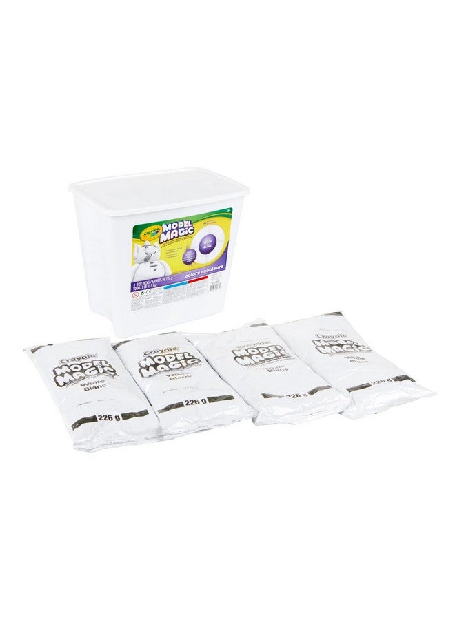 Crayola كرايولا موديل ماجيك أبيض، بديل لطين النمذجة، مادة تشكيل قابلة لإعادة الاستخدام، تجف في الهواء، لوازم فنون وحرف للأطفال، دلو 2 رطل، ضرورة في الفصل الدراسي - Image 2