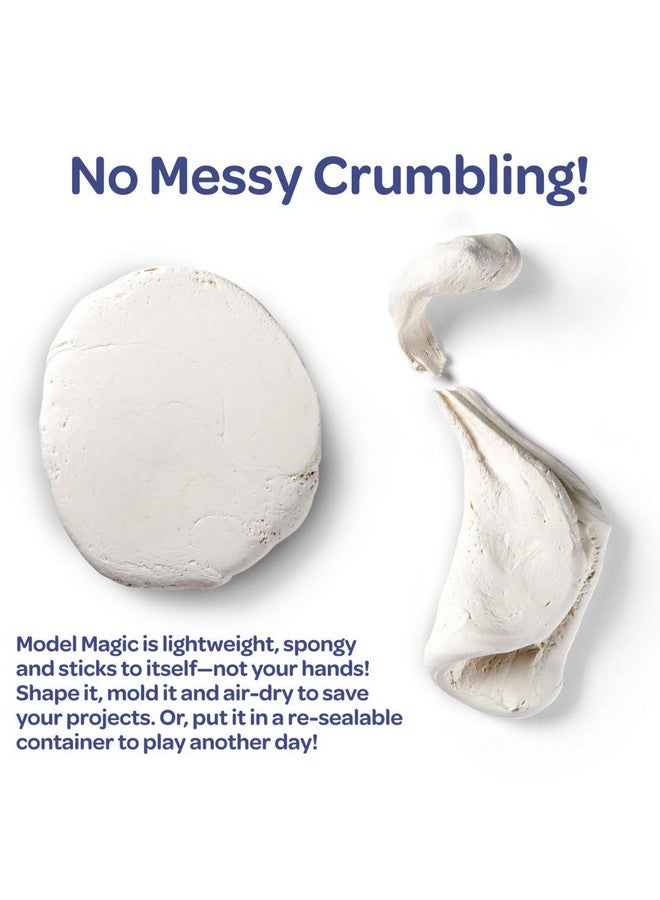 Crayola كرايولا موديل ماجيك أبيض، بديل لطين النمذجة، مادة تشكيل قابلة لإعادة الاستخدام، تجف في الهواء، لوازم فنون وحرف للأطفال، دلو 2 رطل، ضرورة في الفصل الدراسي - Image 3
