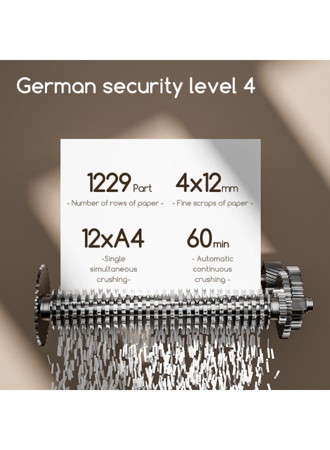 Deli T089 P4 200 Sheets Auto Feed Shredder - Image 5