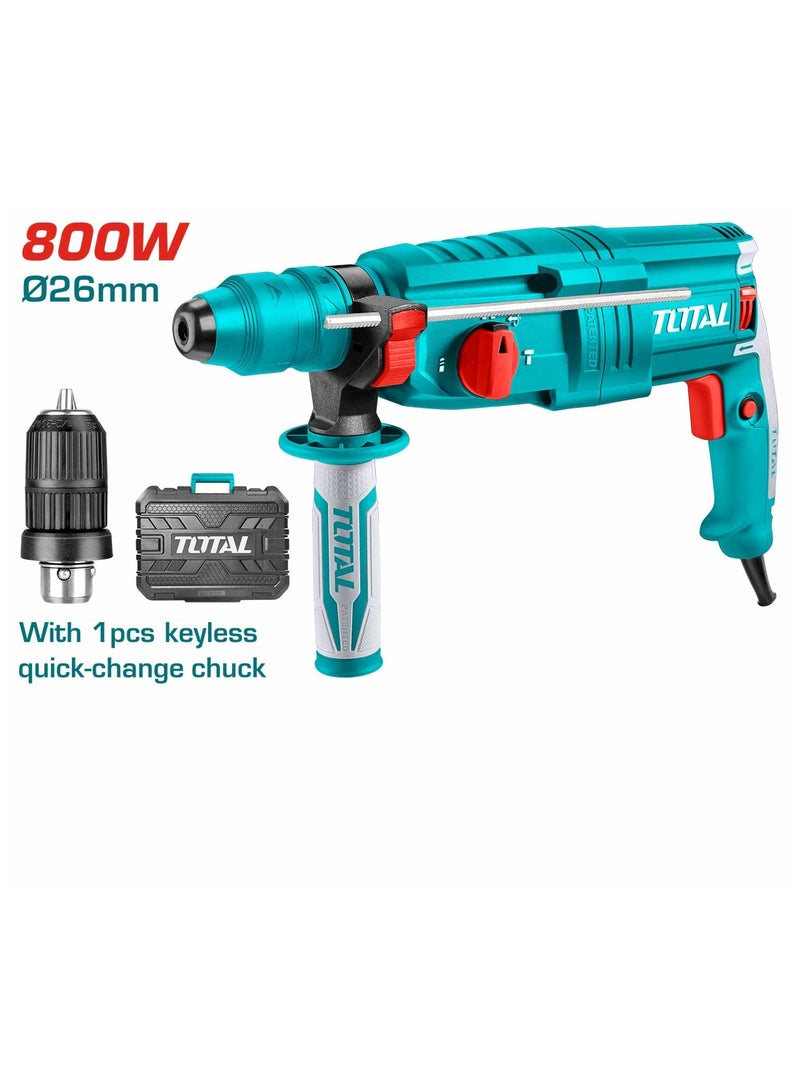 TOTAL Rotary Hammer 800W TH308268 - Image 2