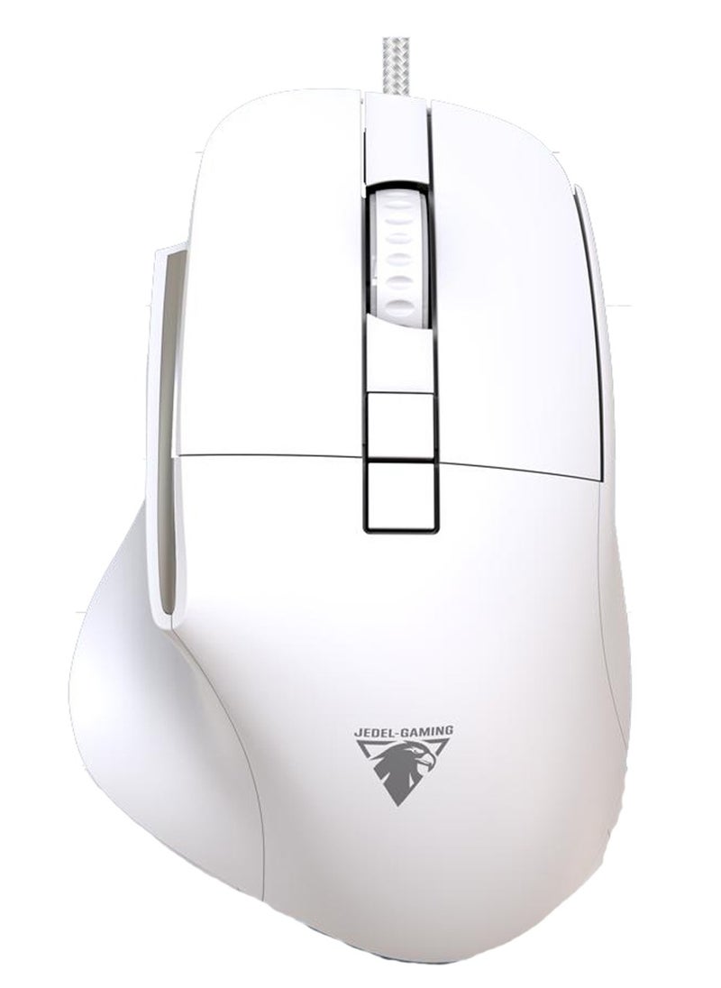 CP102 Mouse - Optical Sensor 3600 DPI - 7 Buttons Braided cable - Silent clicks