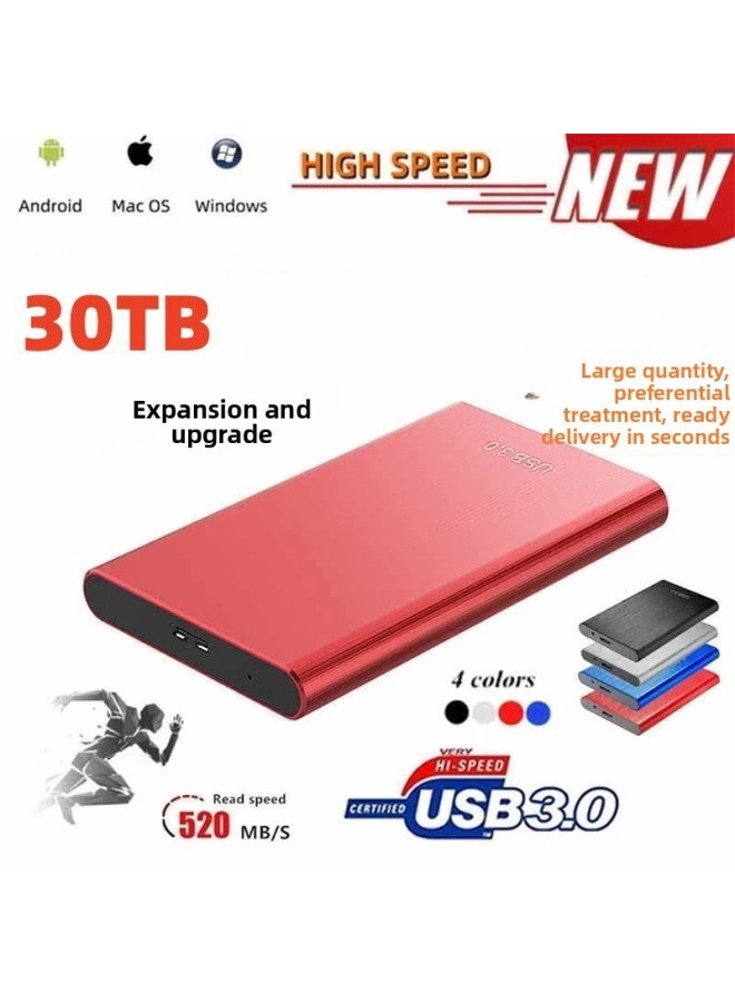Expansion And Upgrading Of Mobile Hard Disk 8T 4T 2TB 1T 500G For Welcome Consultation-Capacity:4TB-Interface:Blue - Image 1