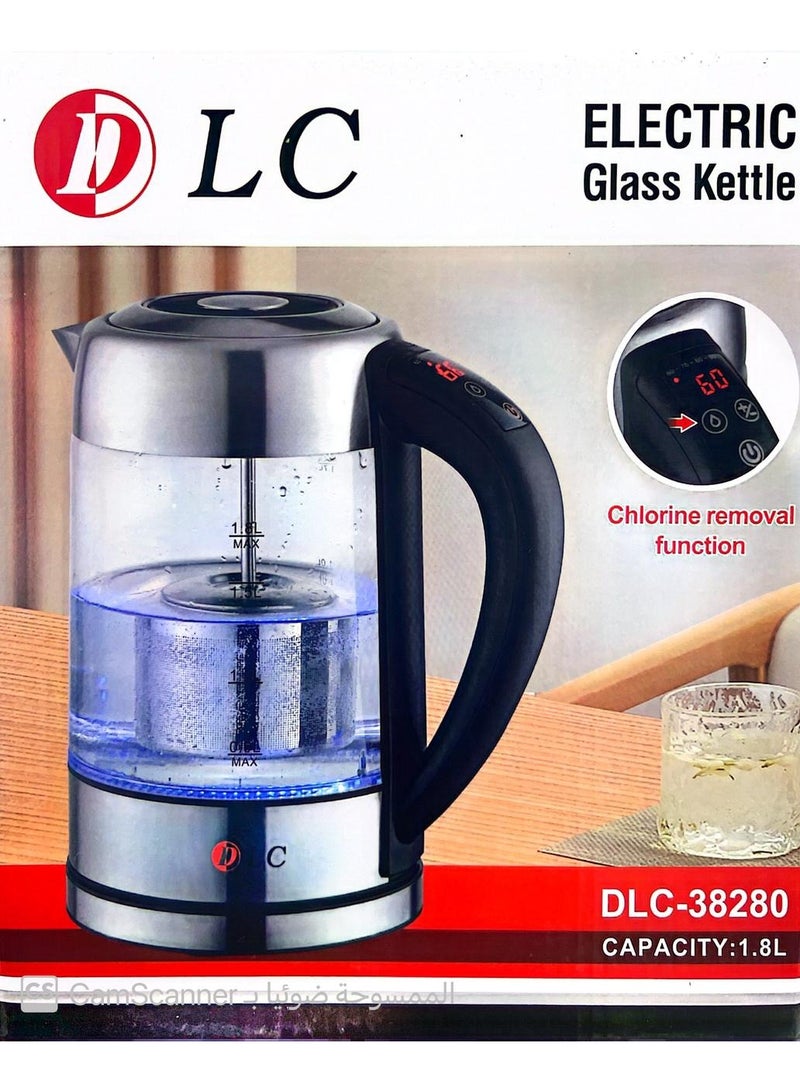 Touch Glass Electric Kettle 1.8L - 1850W DLC-38280 - Image 1