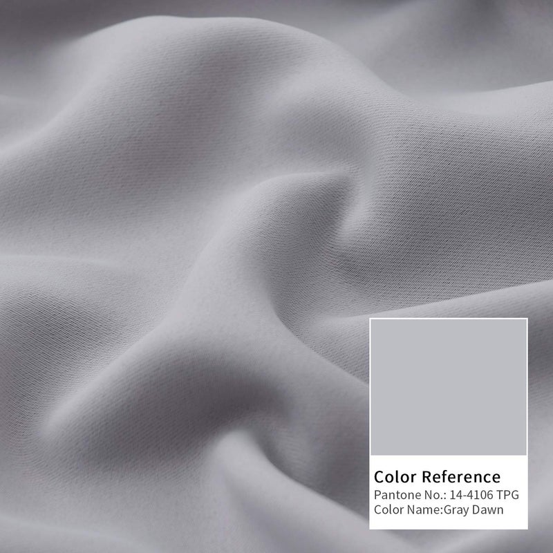 BGment الستائر الجيب وتبادل التبويب الظهر لستائر غرفة النوم - الغرفة المعزولة الحرارية الستائر المظلمة لغرفة المعيشة 2 لوحات ستارة نافذة (38 × 63 بوصة رمادية فاتحة) - Image 4