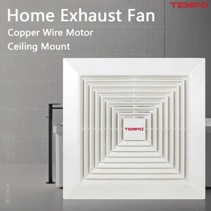 TEMPO 8 Inch Ceiling Air Suction Fan for Kitchen Bathroom Air Purifier Odor Eliminator Made in Korea - Image 4