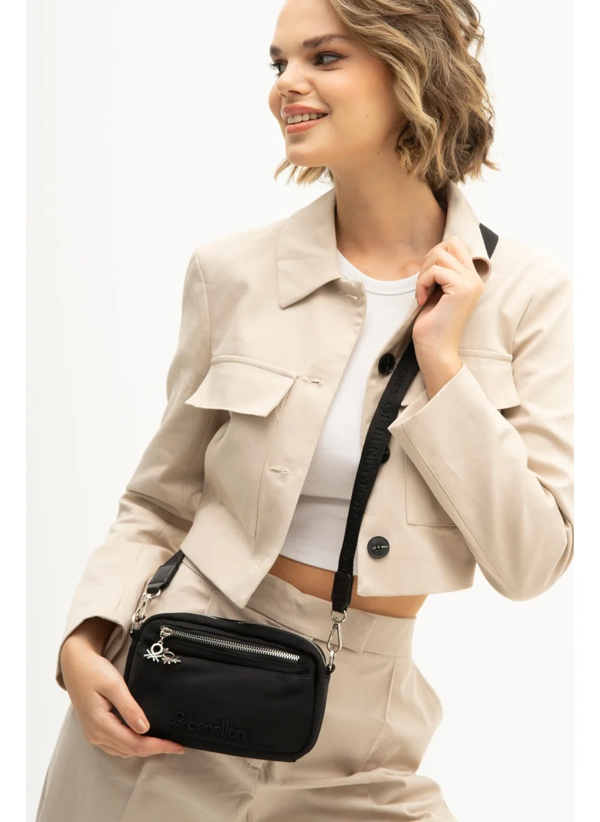 يونايتد كولورز أوف بينتيون Benetton Women's Crossbody Bag Black BNT1204